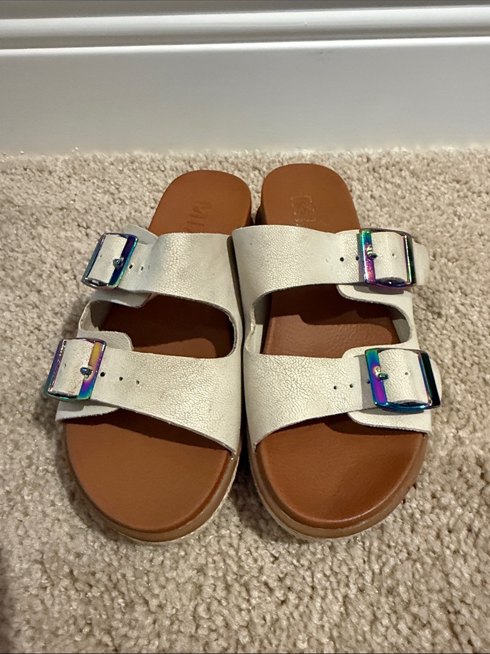 Mia Little Kelli Double-Buckle Slide Sandals